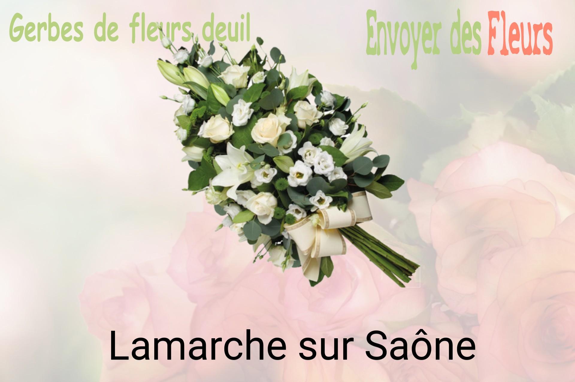Gerbe de fleurs de deuil livrée à Lamarche-sur-Saône